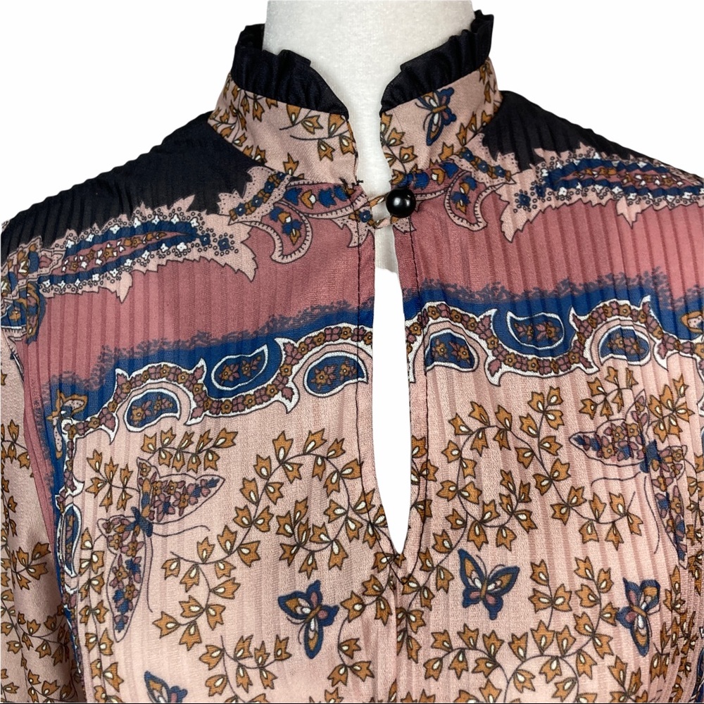 Lady Carol Petites Vintage Blouse Butterfly Pattern size SP - Picture 15 of 16